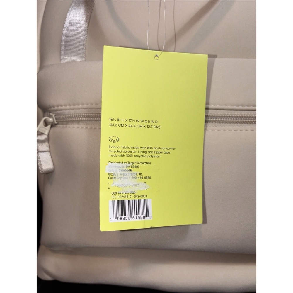 NWT All In Motion Tote/BookBag Water Repellent 16" Laptop, Faux Neoprene‎ Fabric - Picture 13 of 15
